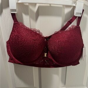 Auden Lace Bra in Deep Burgundy